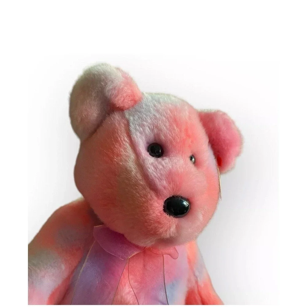 Beanie Babies Clubby Official Club Bear 5th Anniversary Edition Pink 13 Inch New